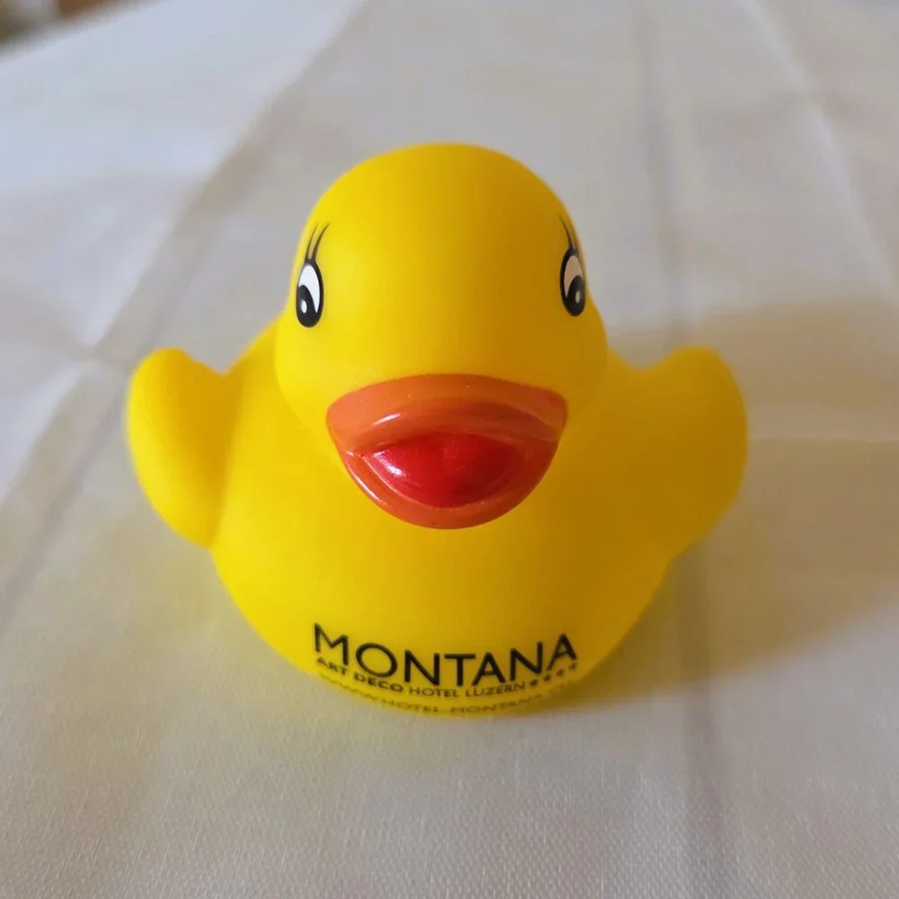 Duck from Art Deco Hotel Montana Lake Lucerne Switzerland Collectible Yellow